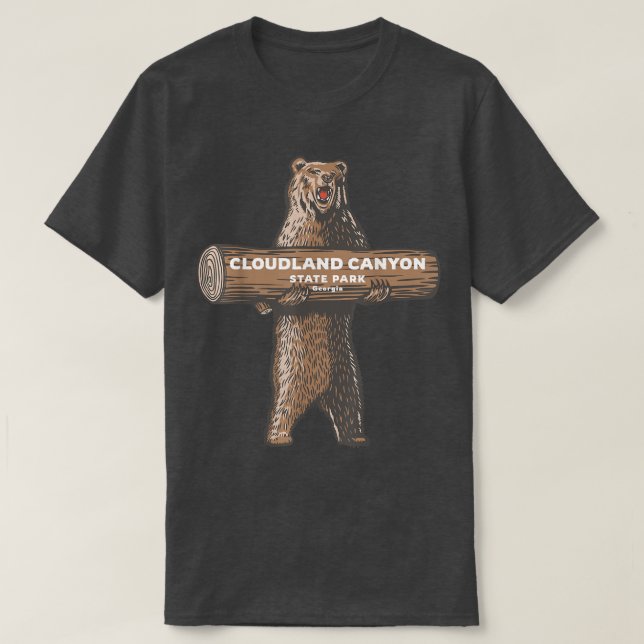 Camiseta Cloudland Canyon State Park Georgia Bear Vacation  (Diseño del anverso)
