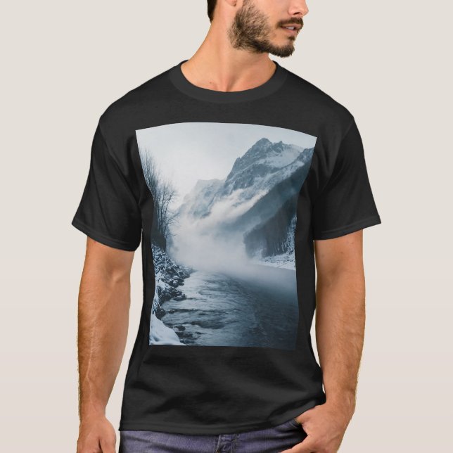 CAMISETA CLOUDY BLACK T SHIRT (Anverso)