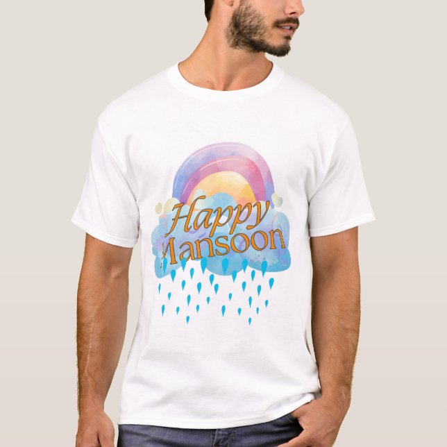 Camiseta "Cloudy Daydream: Edición del arcoiris" (Anverso)