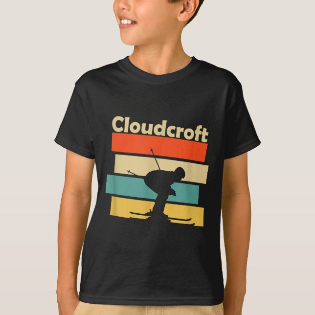Camiseta Clouroft New Mexico Retro Ski  (Anverso)