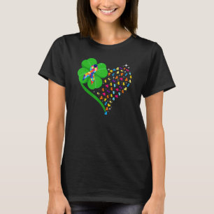 Camiseta Clover divertido del autismo Mamá del autismo Chic