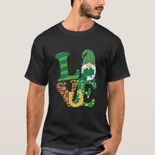 Camiseta Clover Leopard Shamrock Lucky Gnomes St Patri