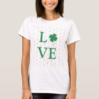 Clover & Love T-Shirt - Diseño afortunado y amoros