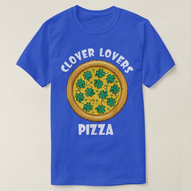 Camiseta Clover Lovers Pizza Shamrock St Patricks Day Toddl (Diseño del anverso)