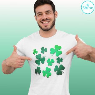 Camiseta Clover Shamrock Irish Green Spring St Patrons Day