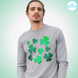 Camiseta Clover Shamrock Leaf Orgullo Irlandés Día de San P