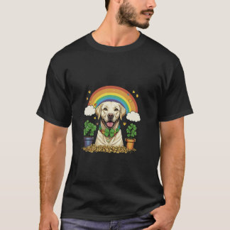 Camiseta Clover St Patrick's Day Labrador Long Sleeve T Shi