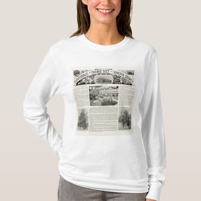 Camiseta Cloverdale, California (Anverso)