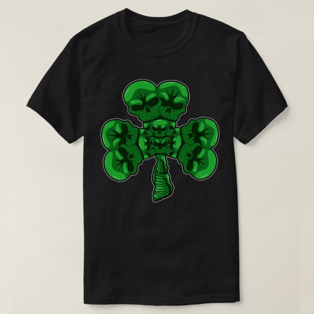 Camiseta Cloverleaf Skull St (Diseño del anverso)