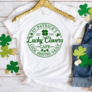 Camiseta Clover's Cafe St. Patrick's Day T-Shirt