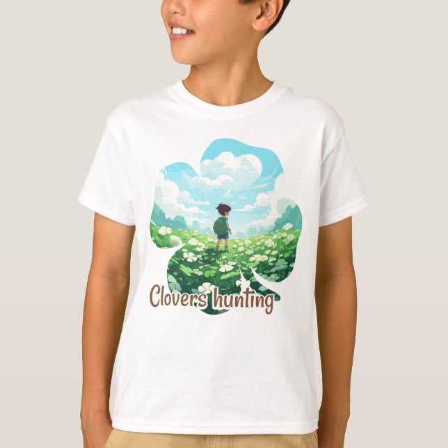 Camiseta Clovers hunting (Anverso)