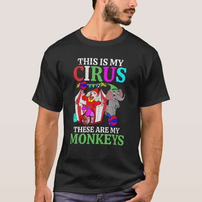 Camiseta Clowe Elephant Circus Event Carny Circus (Anverso)