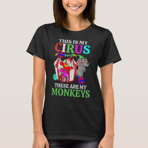 Camiseta Clowe Elephant Circus Event Carny Circus