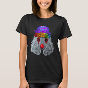Camiseta Clowe Poodle Circus Carnival Costume Tema Perro Pa