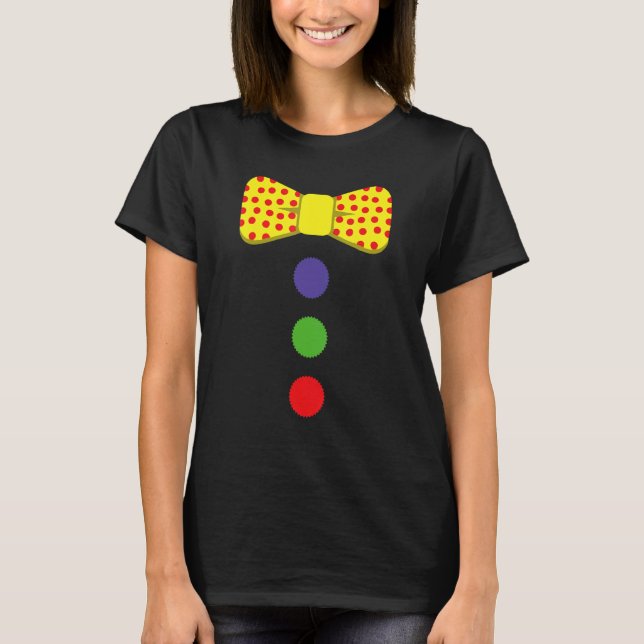 Camiseta Clowe Te Costume Circus Rainbow Halloween Carniva (Anverso)