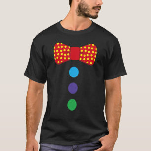 Camiseta Clowe Te Costume Circus Rainbow Halloween Carniva