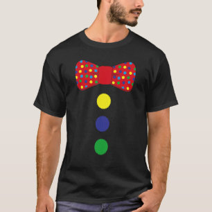 Camiseta Clowe Te Costume Circus Rainbow Halloween Carniva