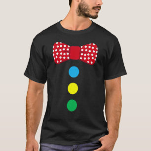 Camiseta Clowe Tie Costume Circus Rainbow Halloween Carniv