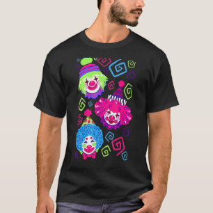 Camiseta Clown Circus Carnival Costume de cumpleaños niños
