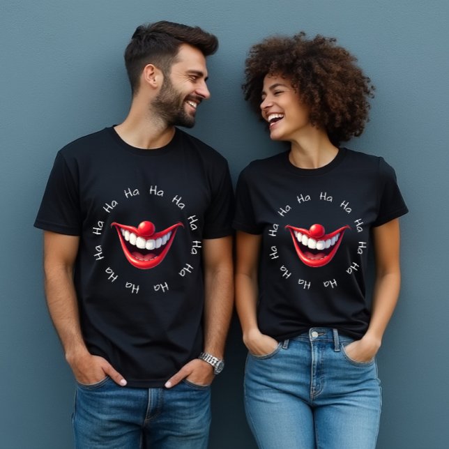 Camiseta Clown Funny Ha Ha (Laughing cures ALL!)
