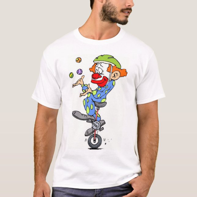 Camiseta clown_on_unicycle (Anverso)