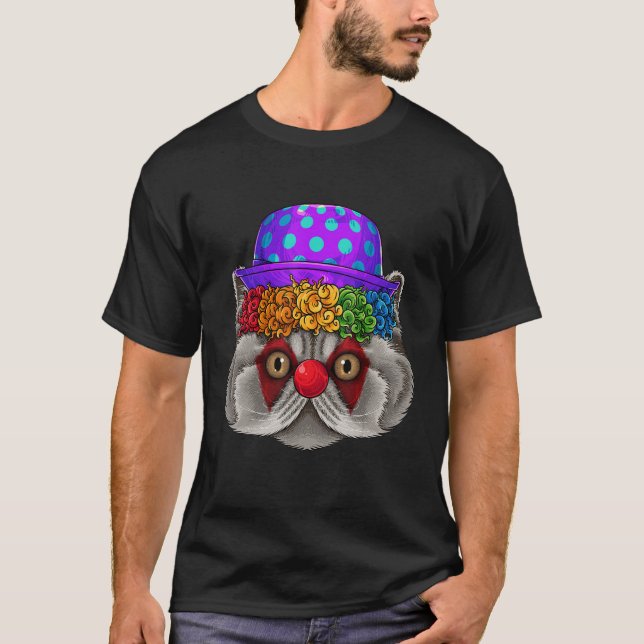 Camiseta Clown Persian Circus Carnival Costume Cat Theme Pa (Anverso)
