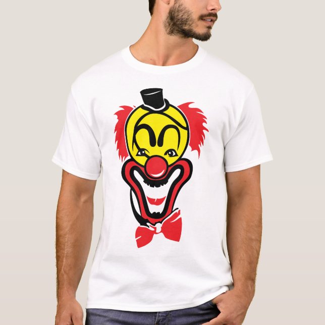 Camiseta clown tennis balle nez rouge noeud papillon (Anverso)