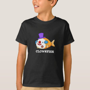 Camiseta Clownfish Gracioso Pescado Animal Pun Dark BG