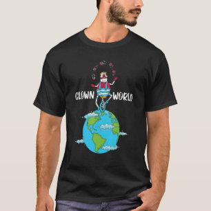 Camiseta Clowny World Circus Birday Party Comedy Cl