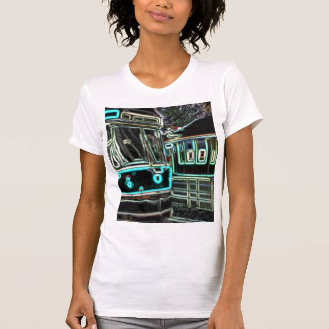 Camiseta CLRV Neon en stn Women's Slim Fit Tee (Anverso)