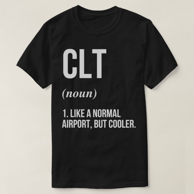 Camiseta CLT Airport Definido (Diseño del anverso)