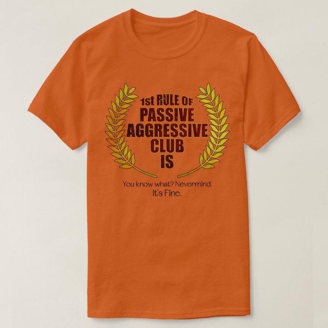 Camiseta Club agresivo pasivo (Diseño del anverso)