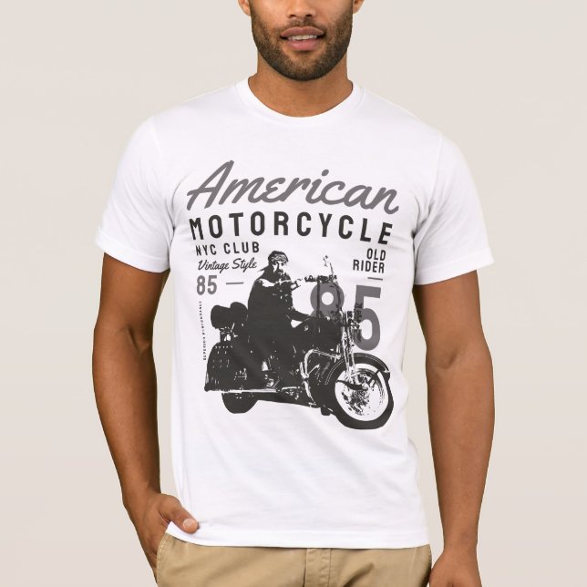 Camiseta Club Americano de Motociclismo (Anverso)