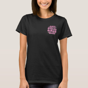 Camiseta Club Anti Chicas Sociales (frontal+espalda)