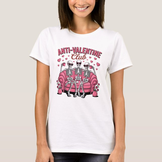 Camiseta Club Anti San Valentín (Anverso)