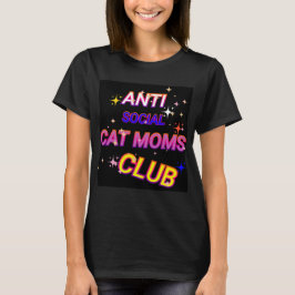 Camiseta Club anti-social de la mamá del gato