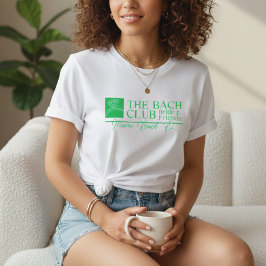 Camiseta Club Bach Moderno Simple Rosa y Verde Despedida de
