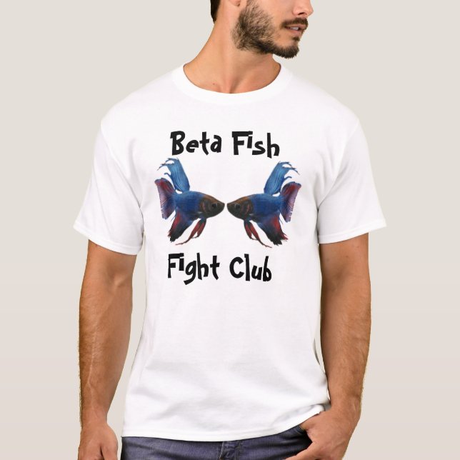 Camiseta club beta, beta de la lucha de los pescados (Anverso)