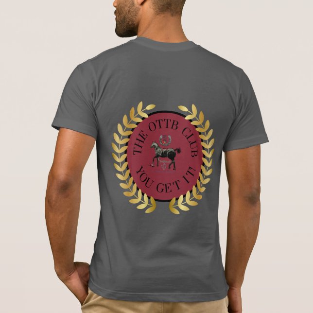 Camiseta Club Brhm Otto, hermoso caballo de carreras mare d (Reverso)