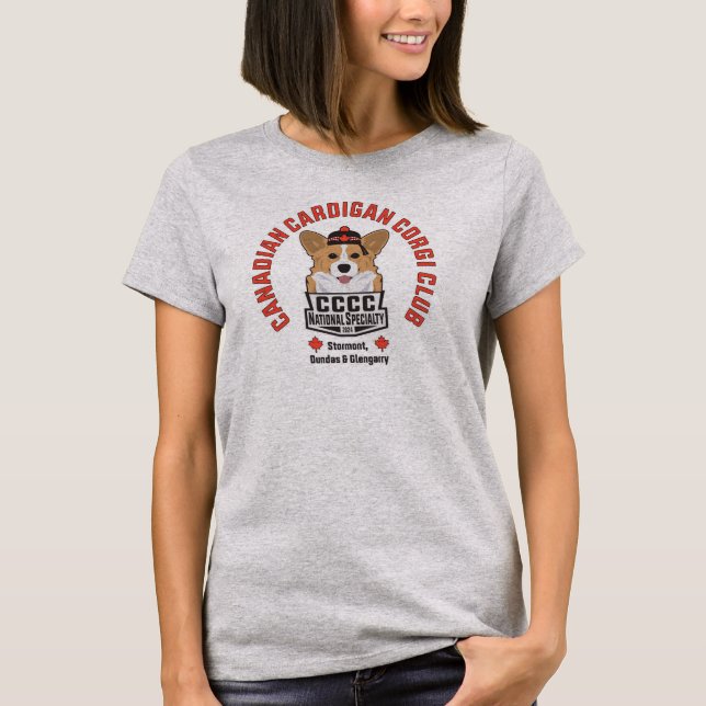 Camiseta Club Canadiense de Corgi Cardigan para mujeres (Anverso)