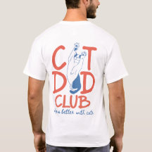 Camiseta Club Cat Dad, Regalo Divertido para Papá
