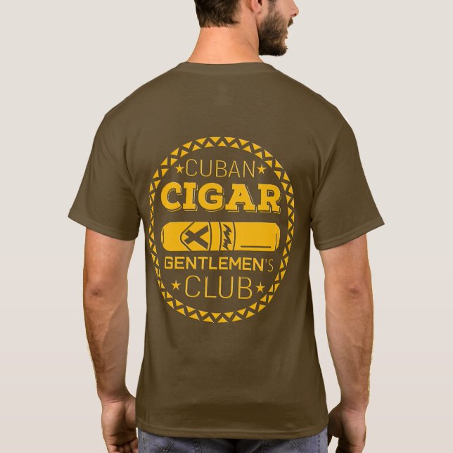 CAMISETA CLUB CIGAR CUBANO POR EKLEKTIX (Reverso)