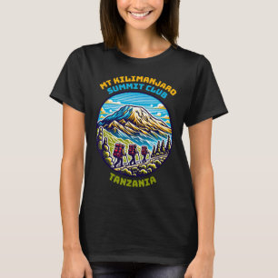 Camiseta Club Cima del Mt Kilimanjaro Tanzania La más alta