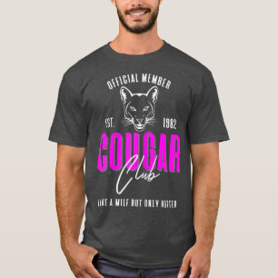 Camiseta Club Cougar para mujeres 40 cumpleaños Este 1982