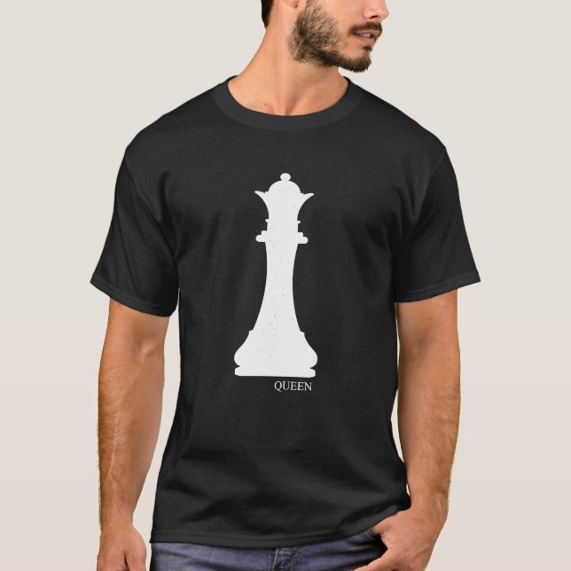 Camiseta Club de ajedrez Queen Chess Piece Halloween (Anverso)
