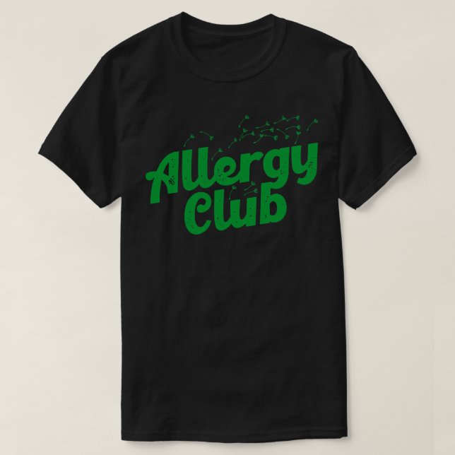 Camiseta Club de alergia (Diseño del anverso)