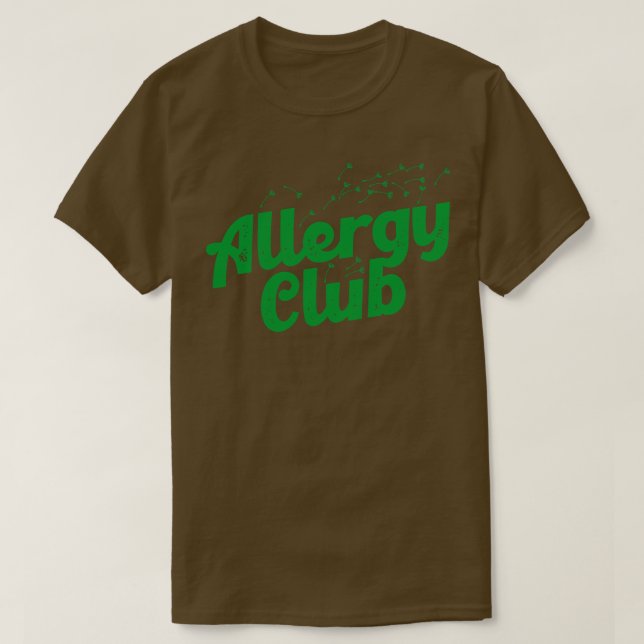 Camiseta Club de alergia (Diseño del anverso)