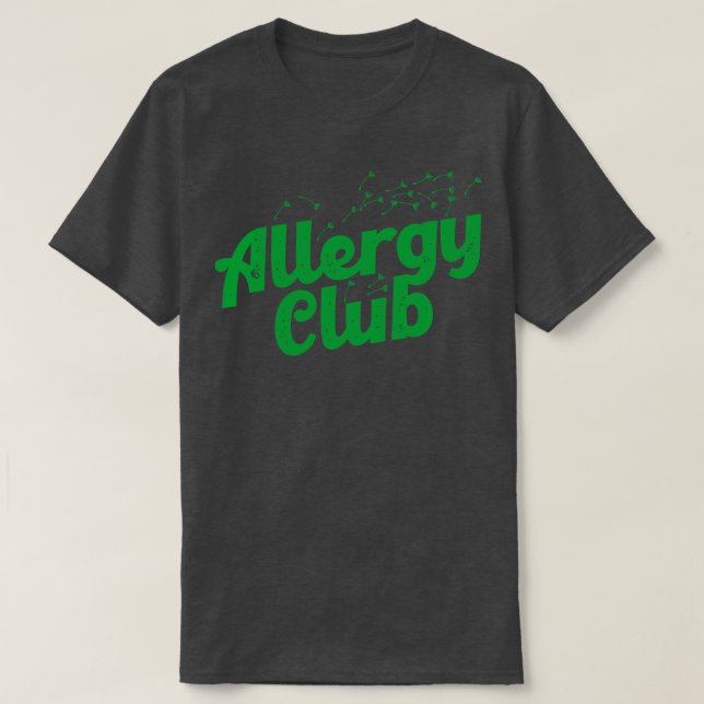 Camiseta Club de alergia (Diseño del anverso)