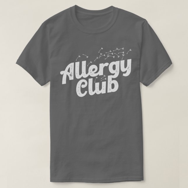 Camiseta Club de alergia 1 (Diseño del anverso)