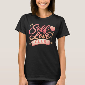 Camiseta Club de Amor Propio Estética Tipografía Burbujeant